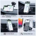 Phone Holder for Car – 360° One-Click Lock