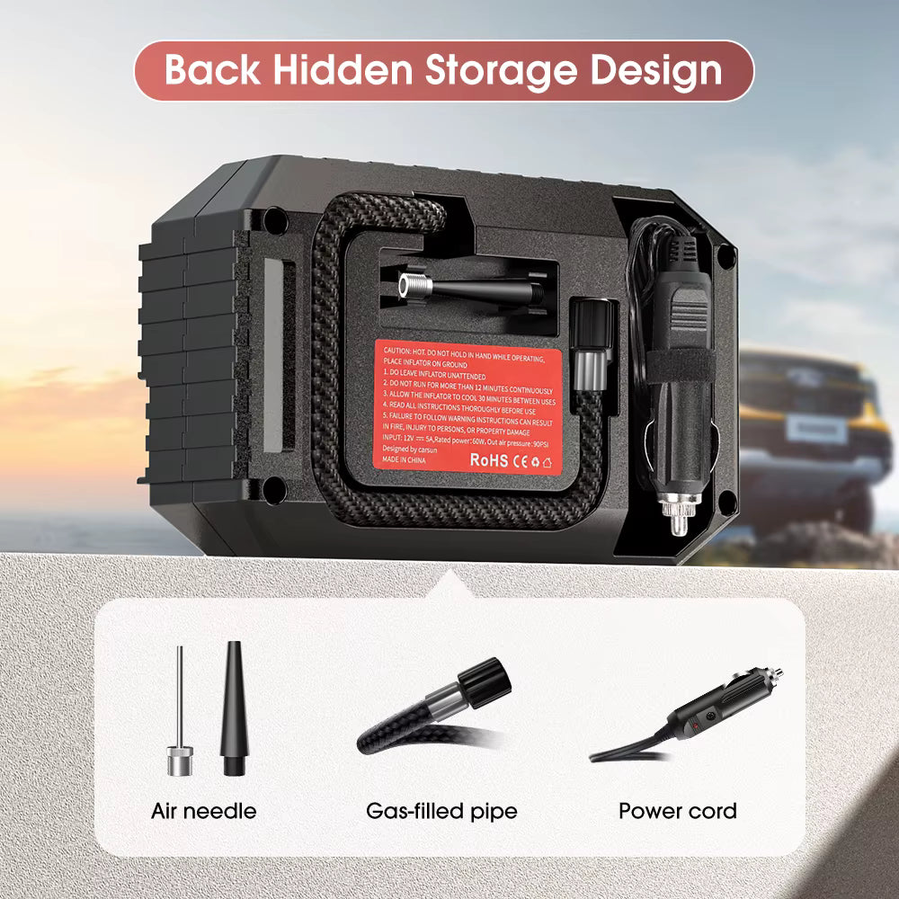 Mini Portable Tire Inflator – Electric Air Compressor