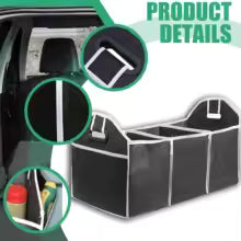 Foldable Car Trunk Organizer – 3-Compartment Storage Bag