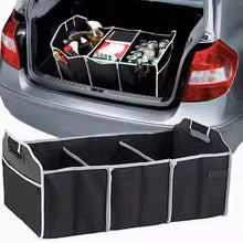 Foldable Car Trunk Organizer – 3-Compartment Storage Bag